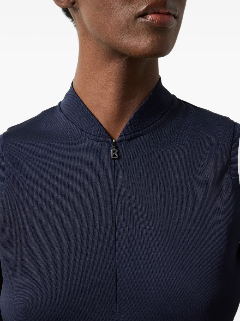 BOGNER Evi piqué-polo performance tank top Blauw