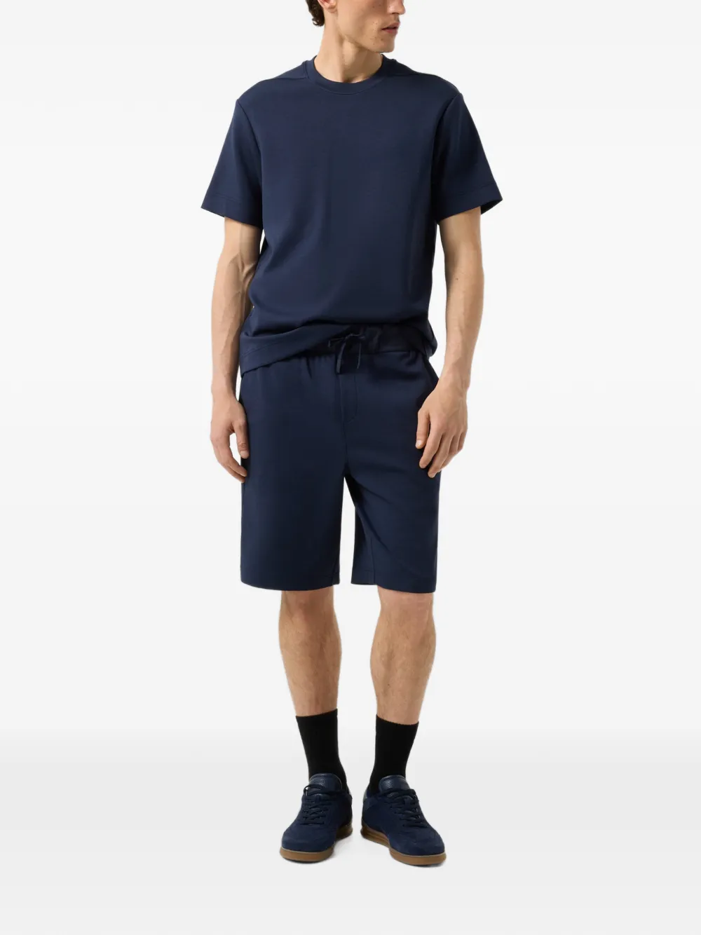 BOGNER Lance cotton-modal shorts Blauw
