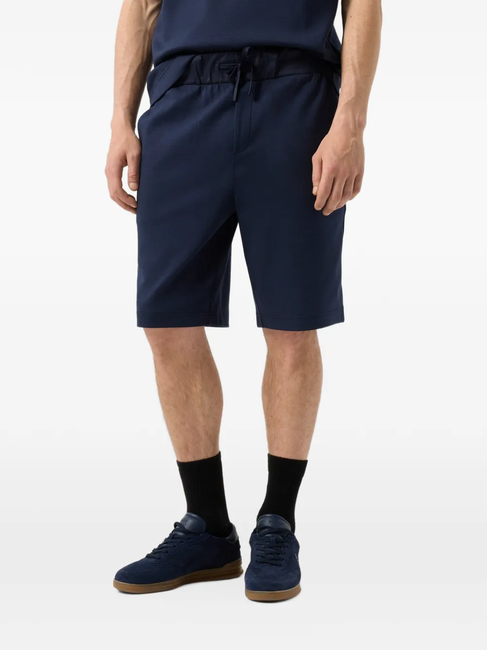 BOGNER Lance cotton-modal shorts Blauw