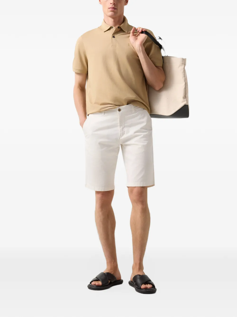 BOGNER Timo piqué polo shirt Bruin