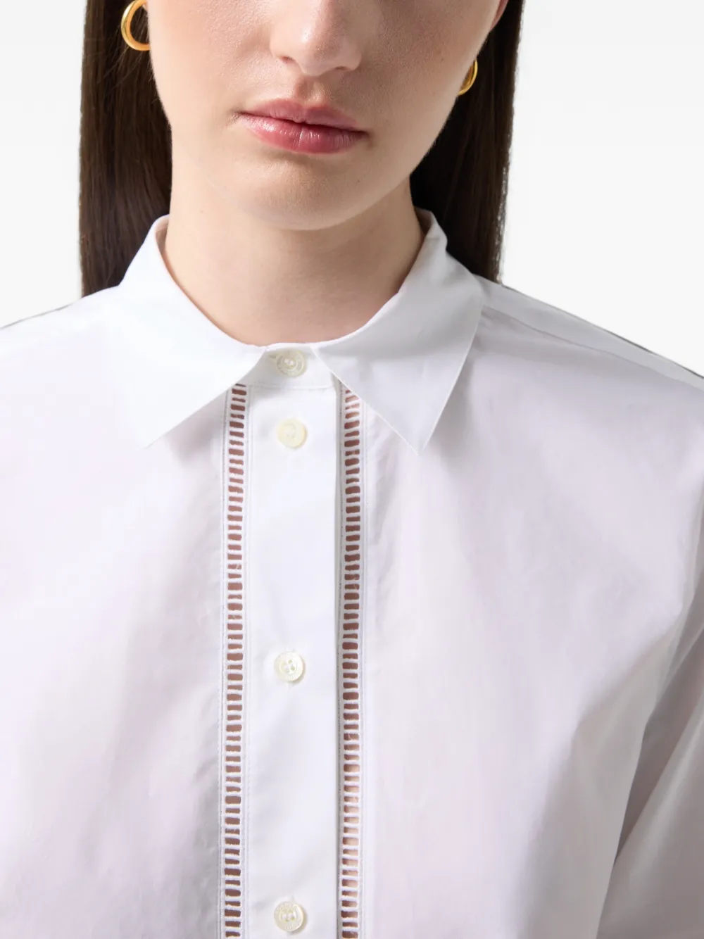 BOGNER Summer broderie-anglaise shirt Wit