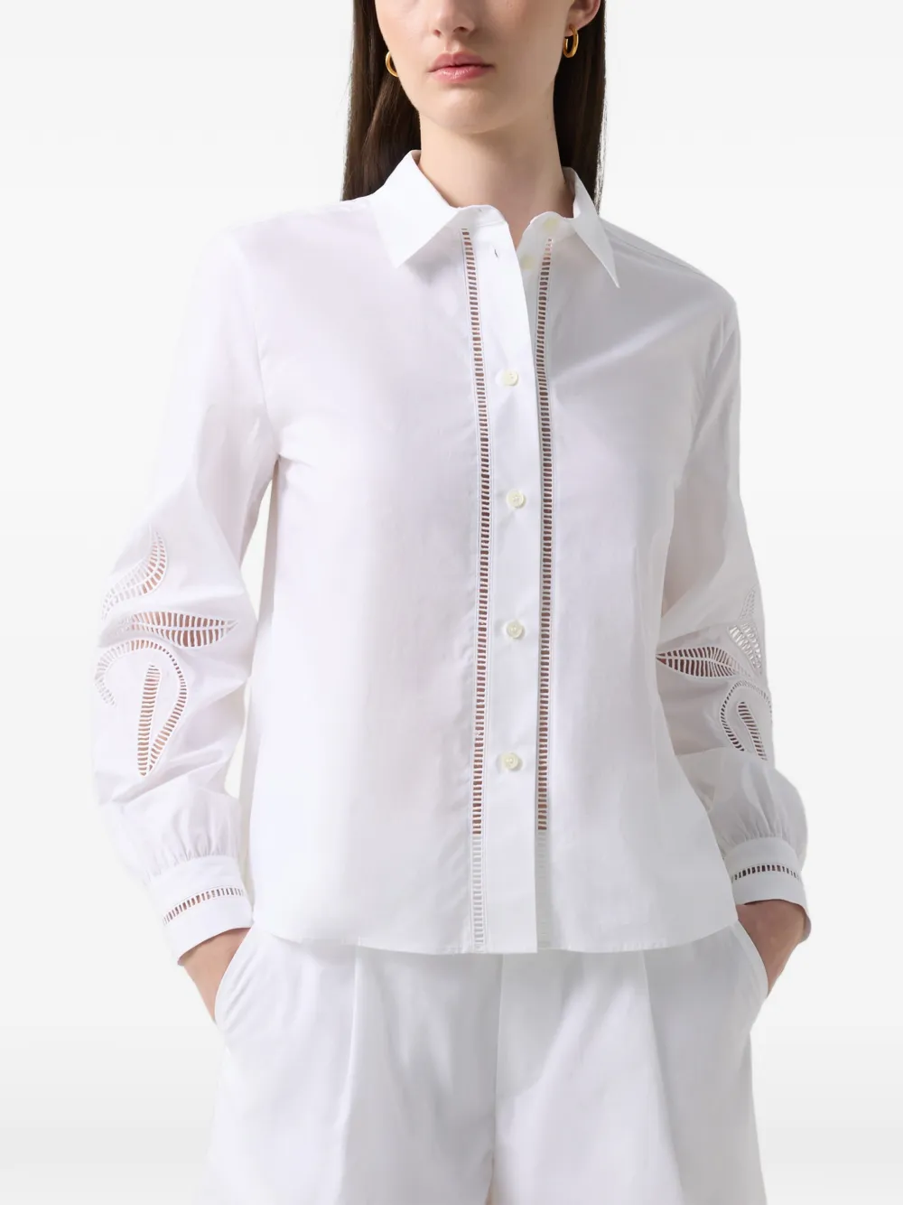 BOGNER chemise Summer à broderie anglaise - Blanc BOGNER chemise Summer à broderie anglaise - Blanc