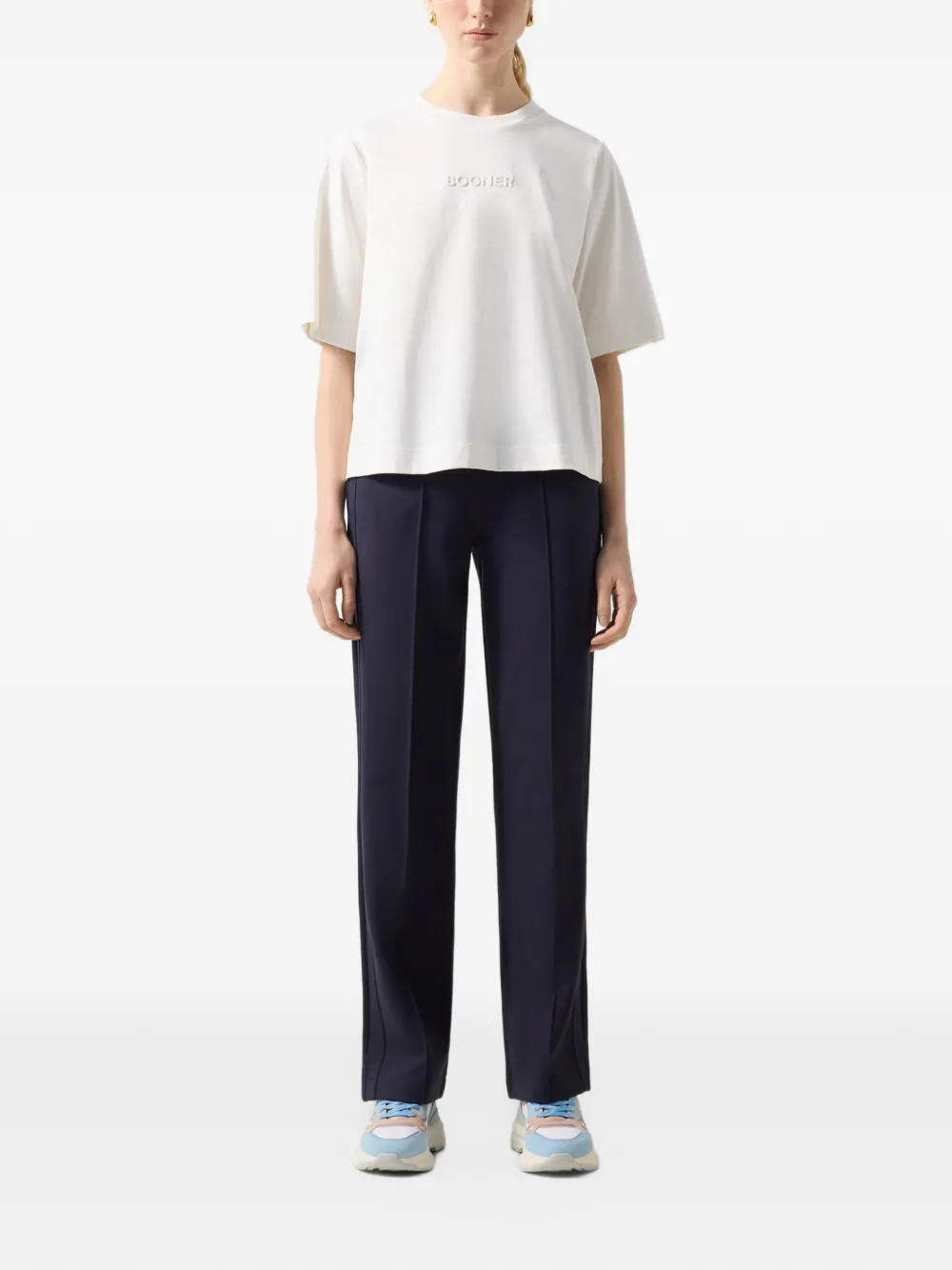 BOGNER Dorothy embossed-logo T-shirt Wit