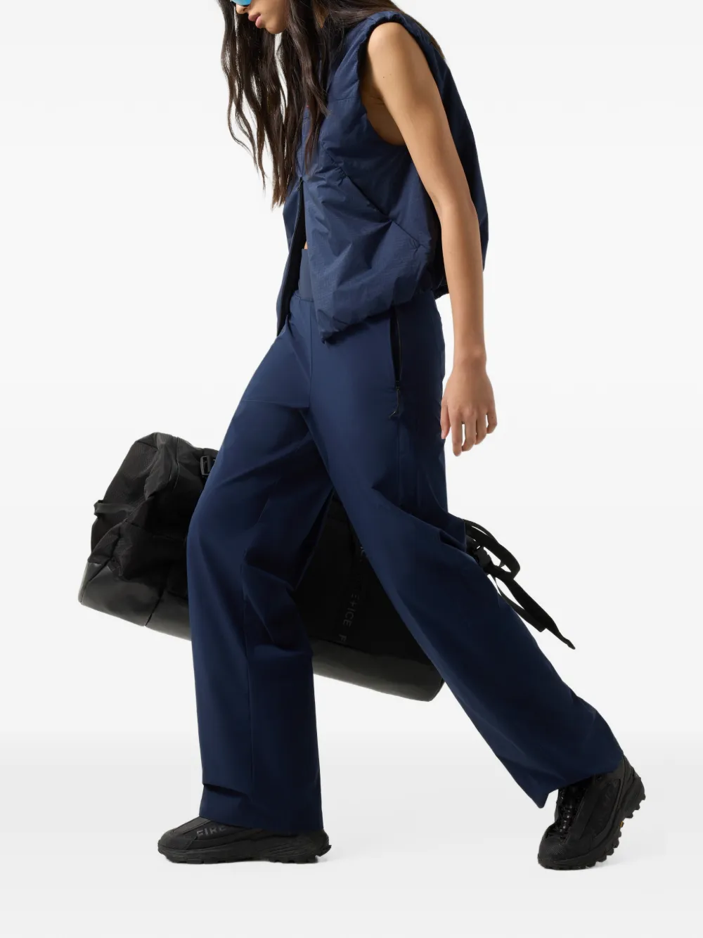 BOGNER FIRE+ICE Jane logo-print track pants Blauw