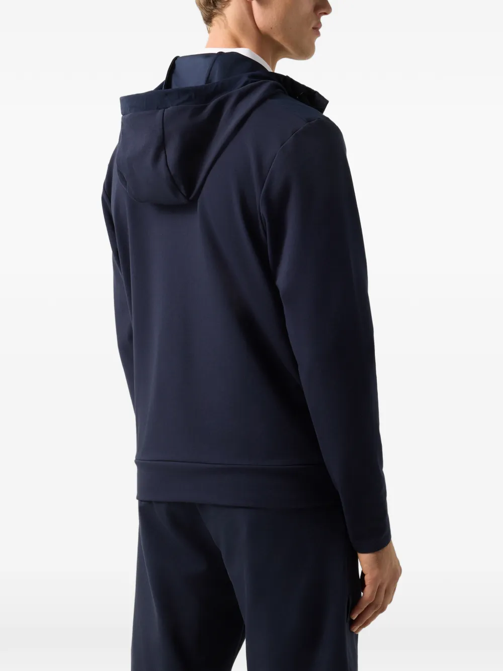 BOGNER Ernesto panelled hooded jacket Blauw