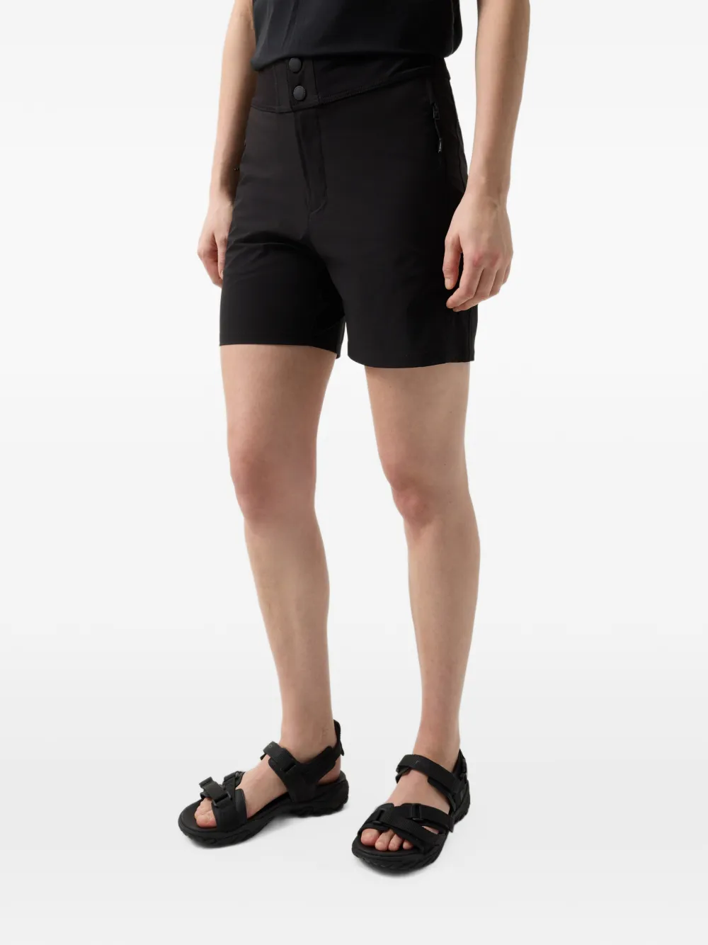 BOGNER FIRE+ICE Pya logo-print performance shorts Zwart