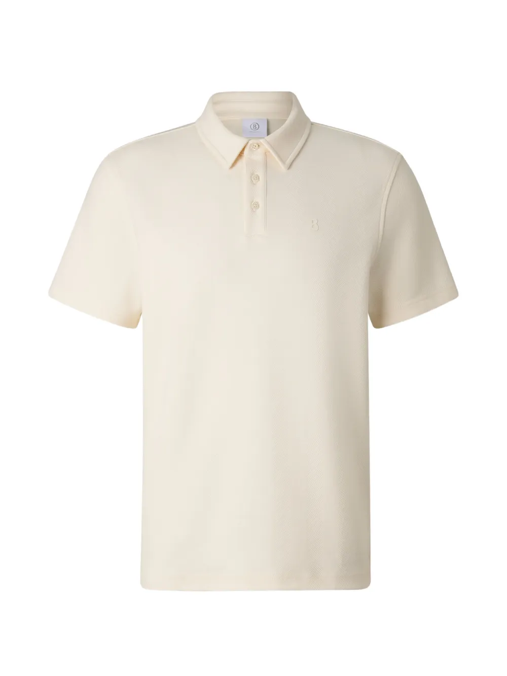 BOGNER Salvo chevron-stitch polo shirt Beige