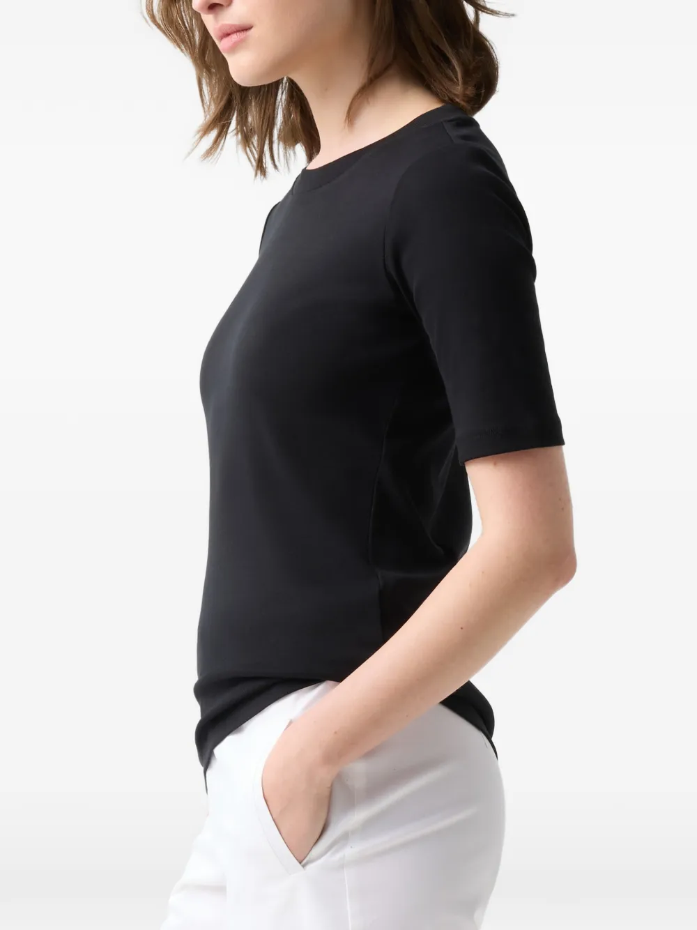BOGNER Nikini logo-embroidered T-shirt Zwart