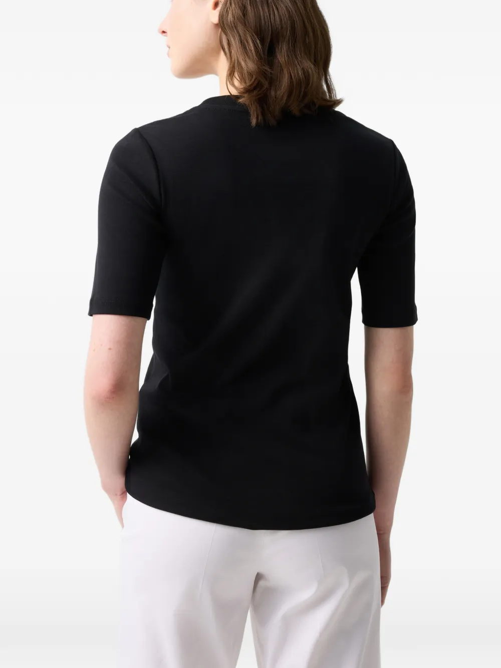 BOGNER Nikini logo-embroidered T-shirt Zwart