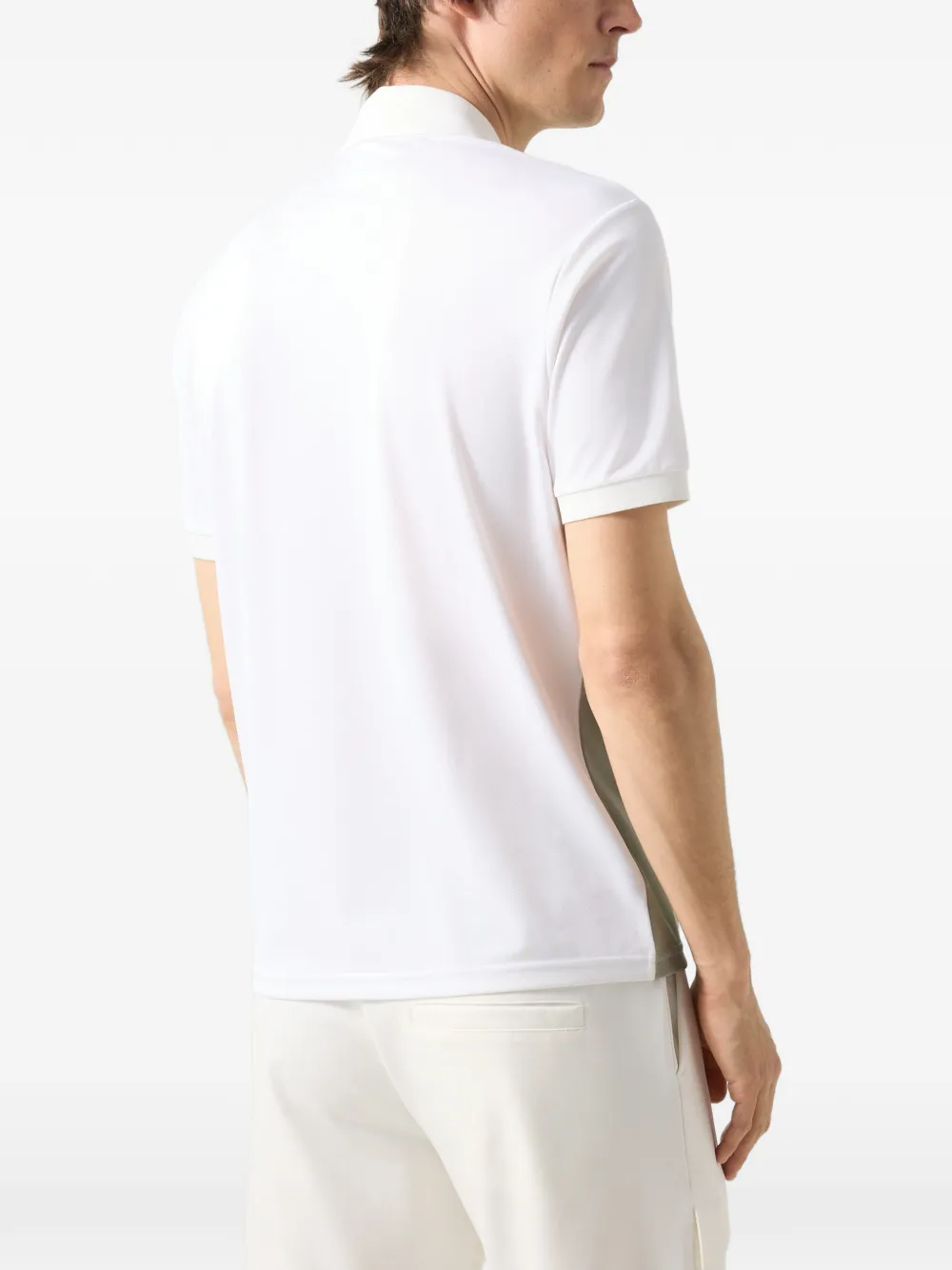 BOGNER Cuno colour-block zip-fastening polo shirt Groen