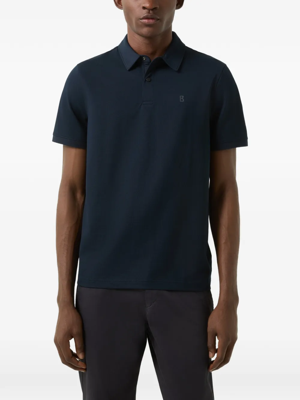 BOGNER Timo piqué-weave polo shirt Blauw
