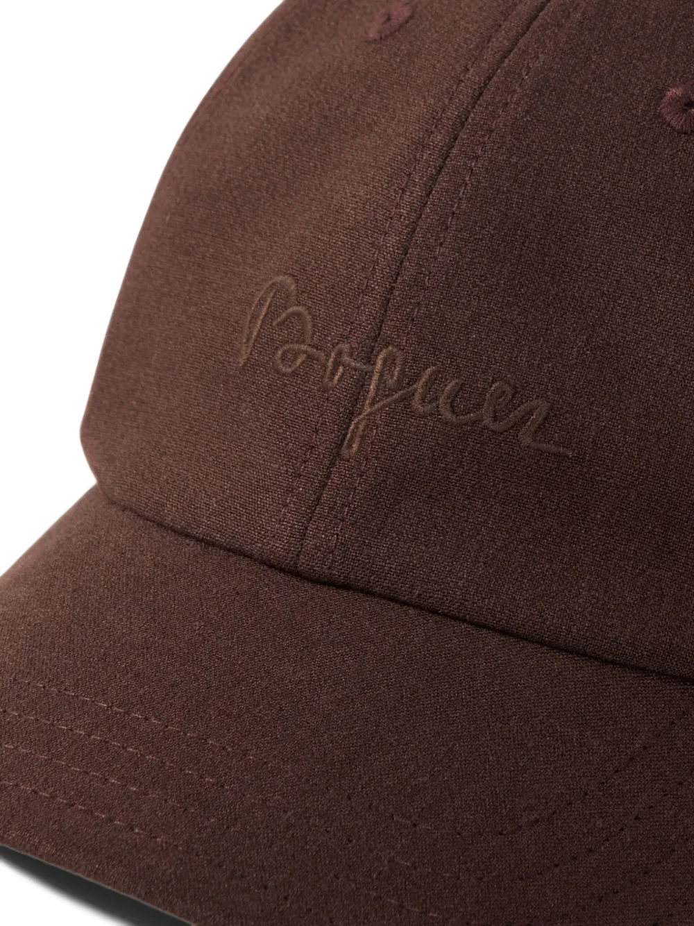 BOGNER Ralf logo-embroidered cap Bruin