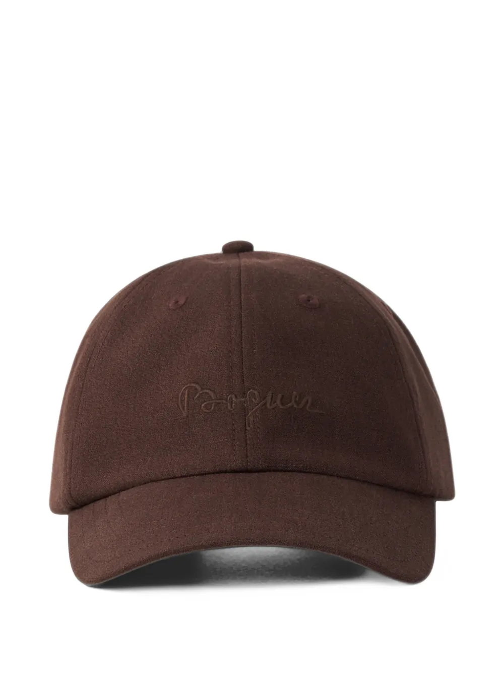 BOGNER Ralf logo-embroidered cap Bruin