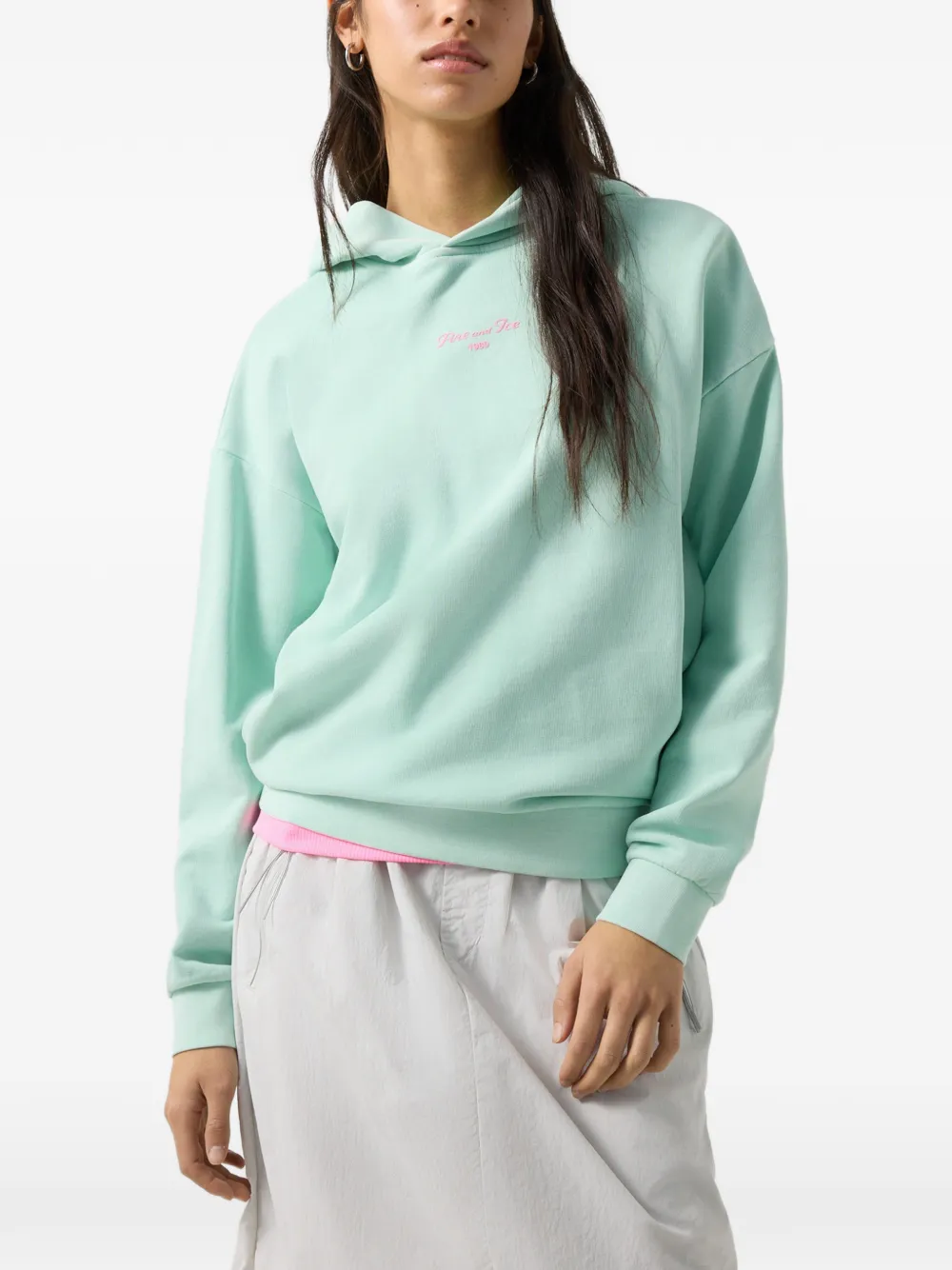 BOGNER FIRE+ICE Sibel logo-print hoodie Groen