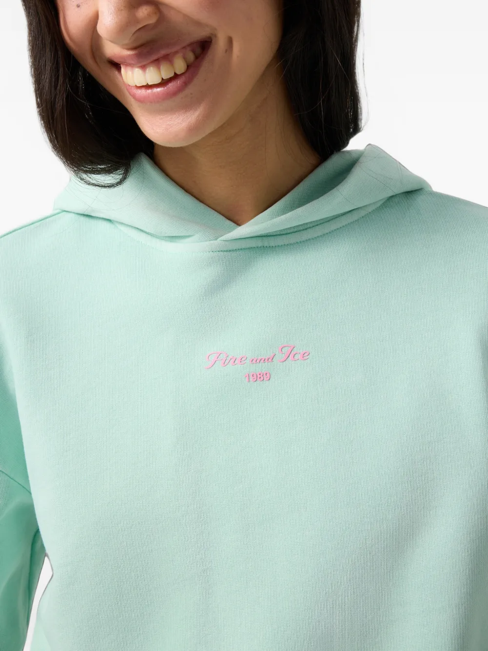 BOGNER FIRE+ICE Sibel logo-print hoodie Groen