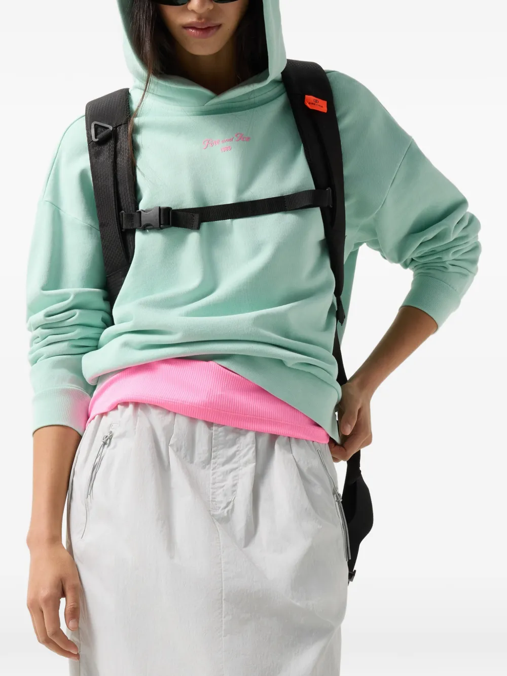 BOGNER FIRE+ICE Sibel Hoodie mit Logo-Print - Grün