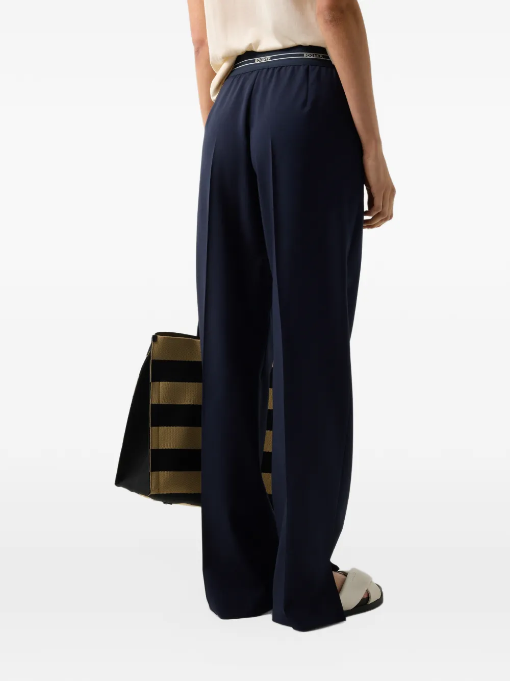 BOGNER Terry virgin-wool trousers Blauw