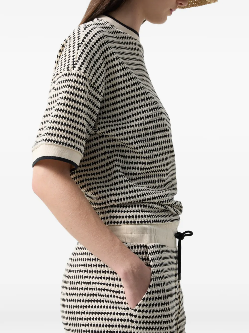 BOGNER Steena jacquard-jersey mini shorts Beige