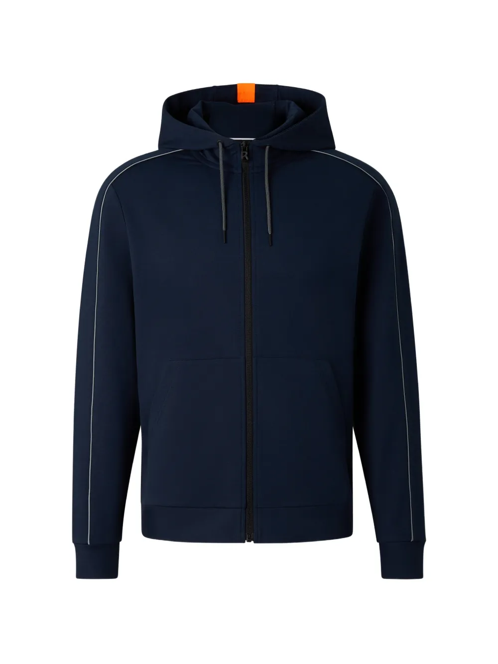BOGNER FIRE+ICE Uday piping-detail zip-up hoodie - Blau