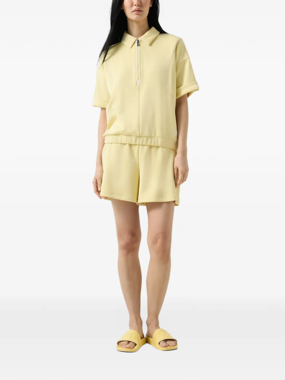 BOGNER Finya logo-tape polo top Geel