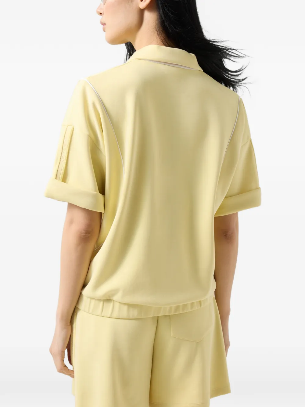 BOGNER Finya logo-tape polo top Geel