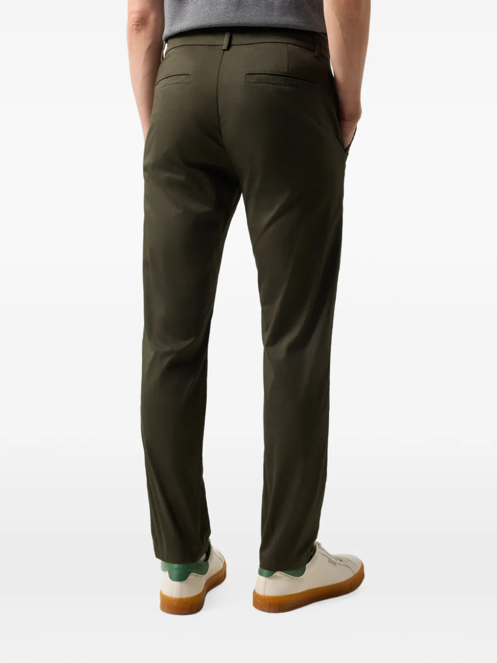 BOGNER Riley drawstring-waist straight trousers Groen