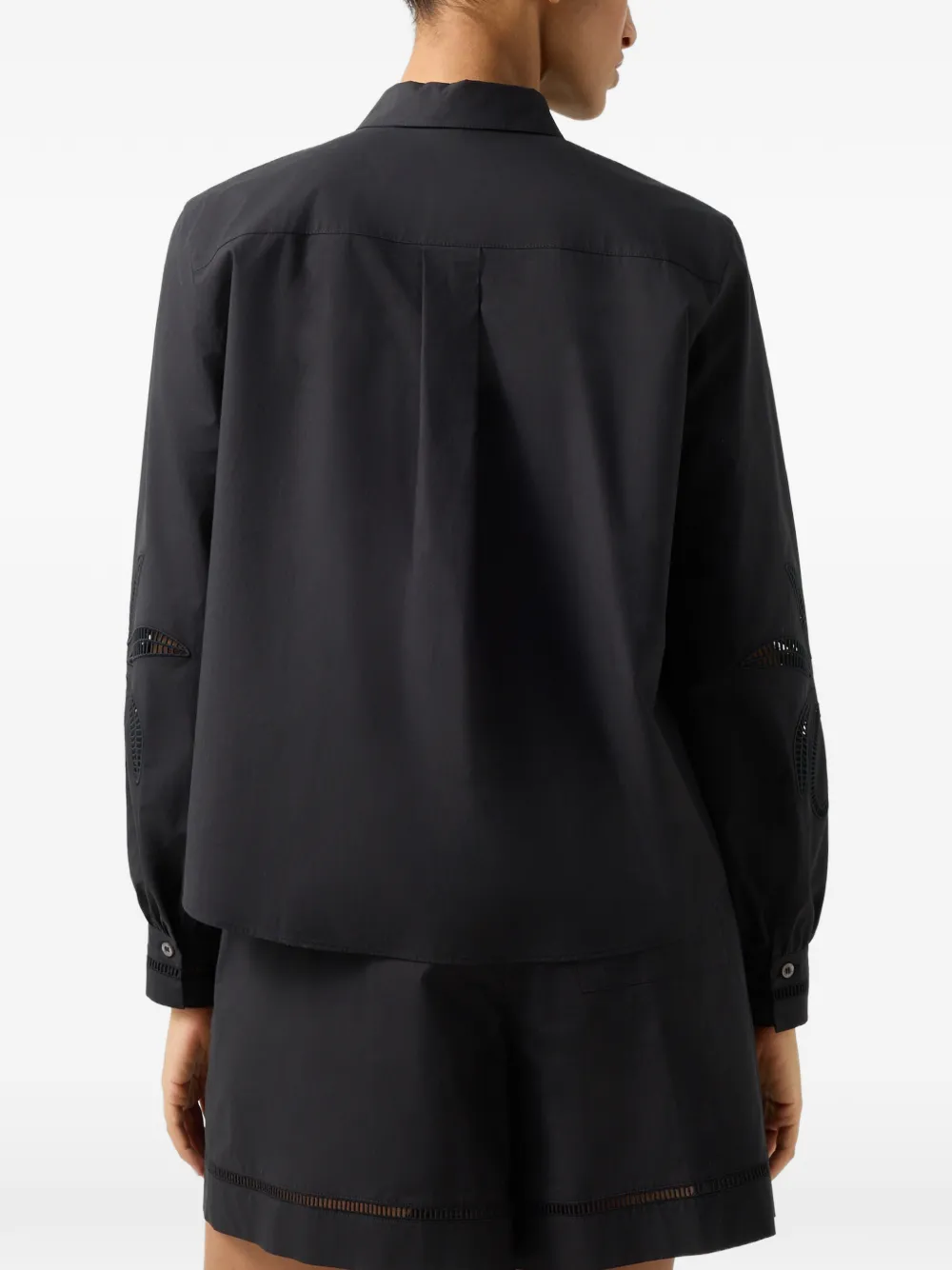 BOGNER Summer broderie-anglaise shirt Zwart
