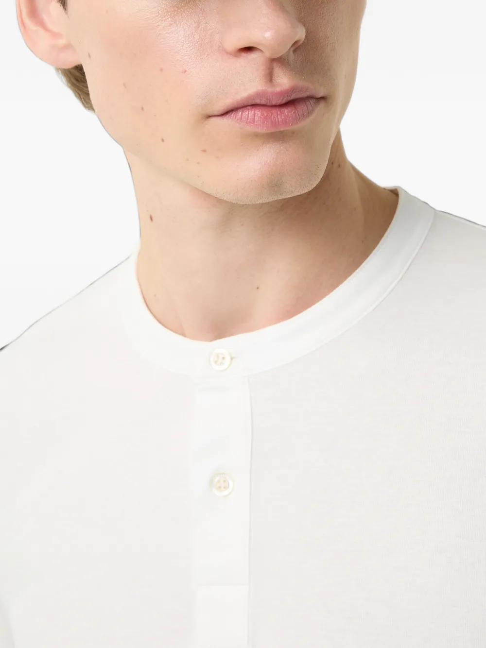 BOGNER Remo button-placket T-shirt Wit