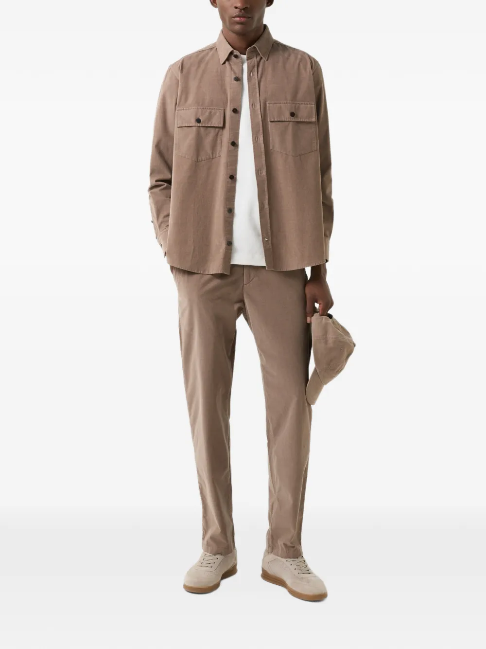 BOGNER Heiko corduroy shirt Bruin