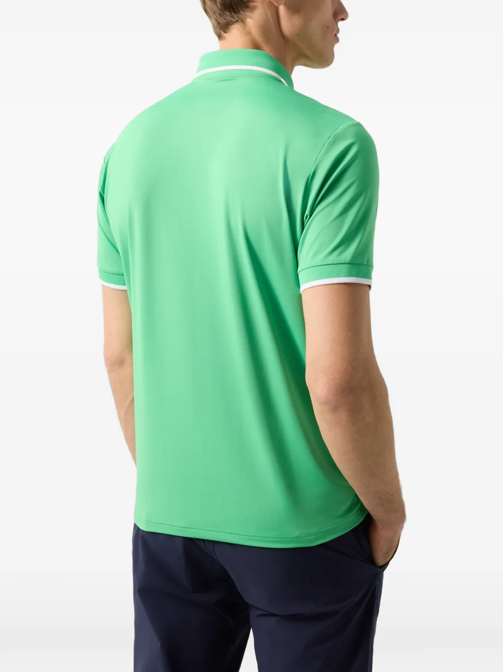 BOGNER Cody zip-up polo-collar performance T-shirt Groen