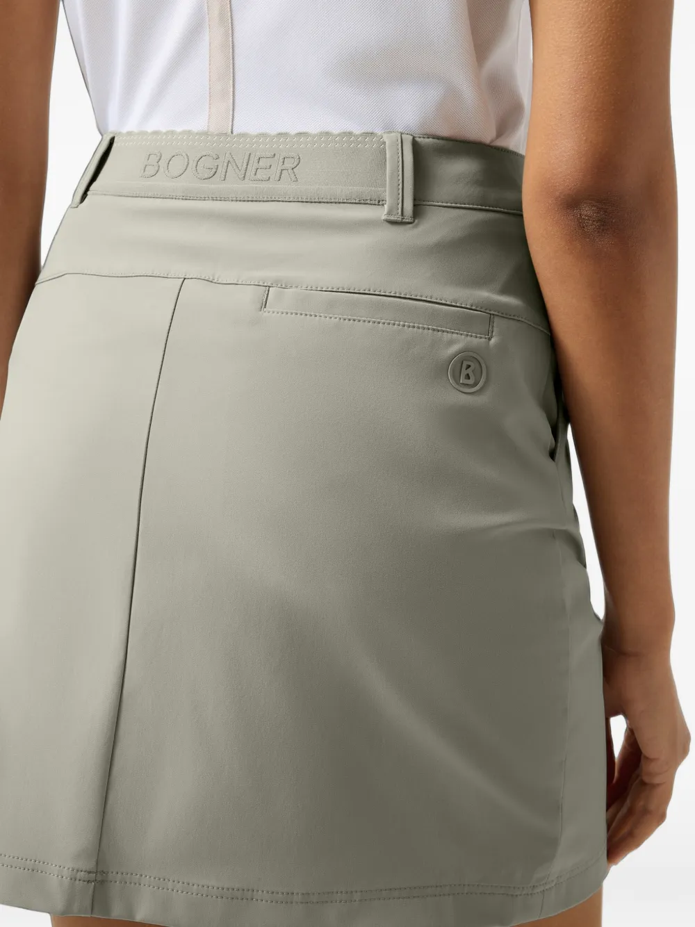 BOGNER Milia pleated mini shorts Groen