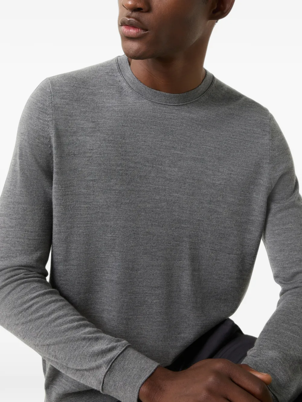 BOGNER Ole ottoman-detail long-sleeve T-shirt Grijs