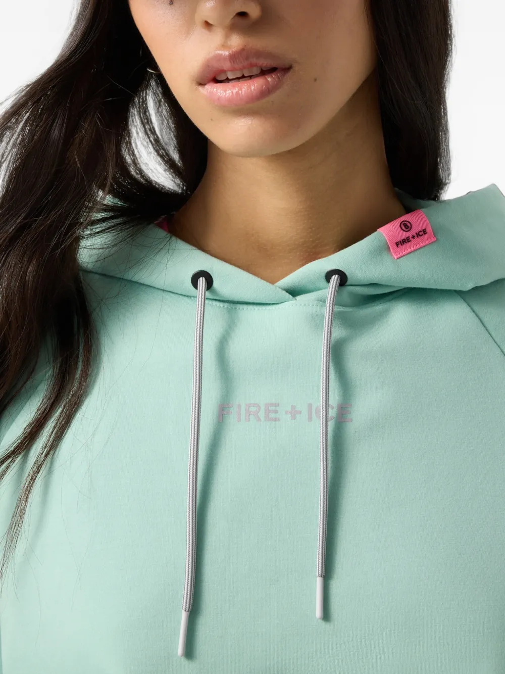 BOGNER FIRE+ICE Nala logo-print hoodie Groen