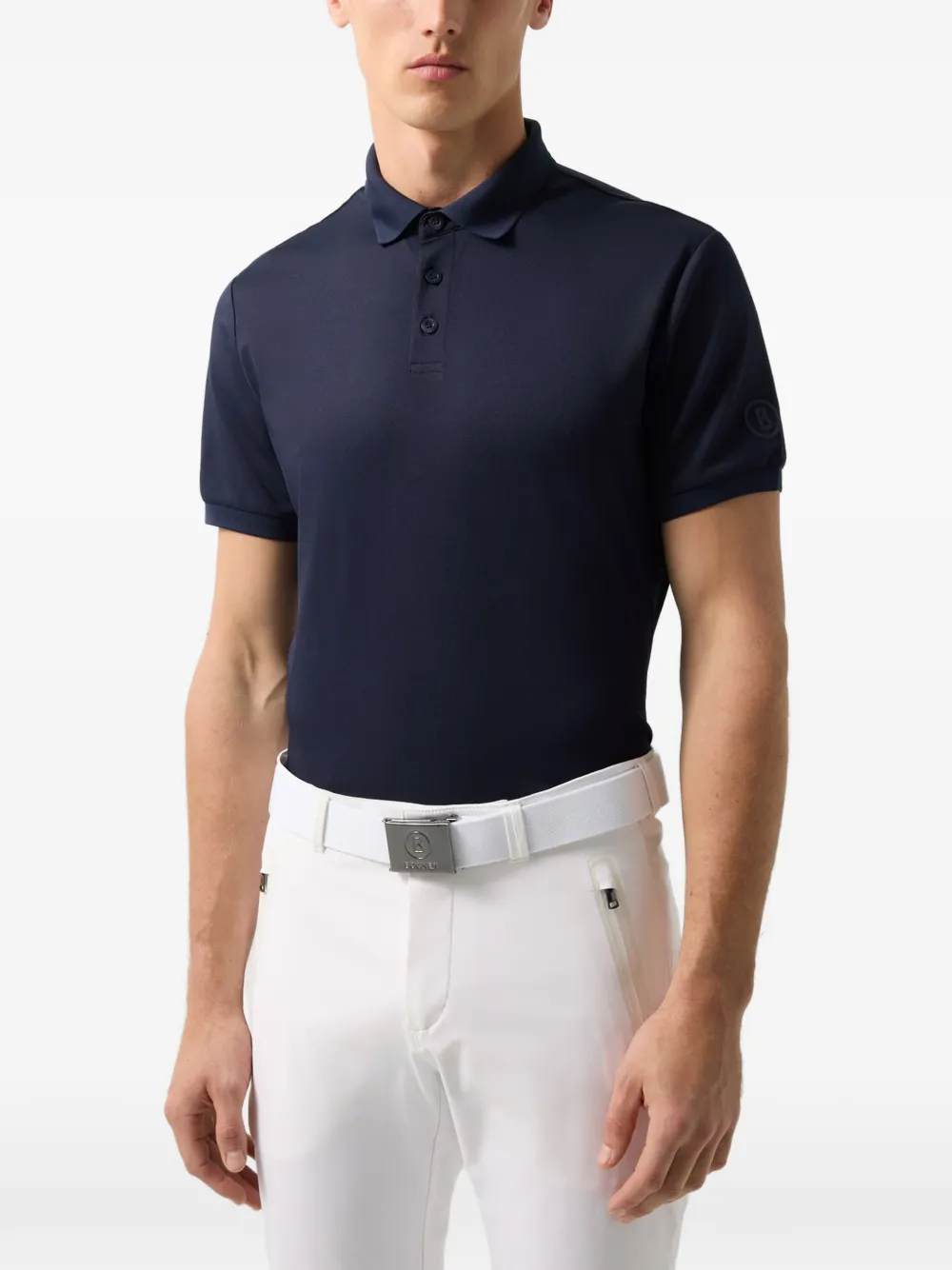 BOGNER Daniel logo-print polo shirt Blauw