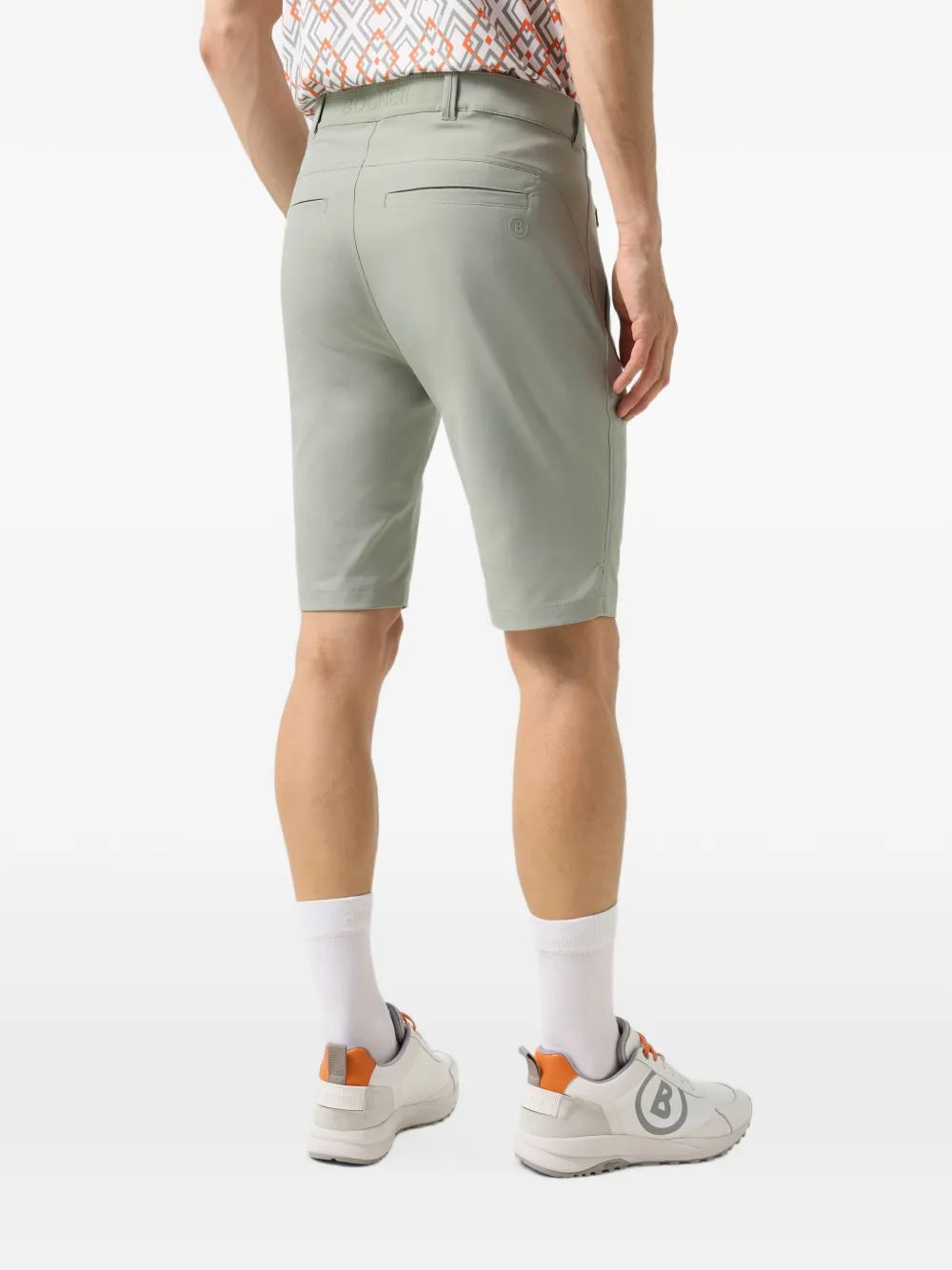 BOGNER Warin logo-patch shorts Groen