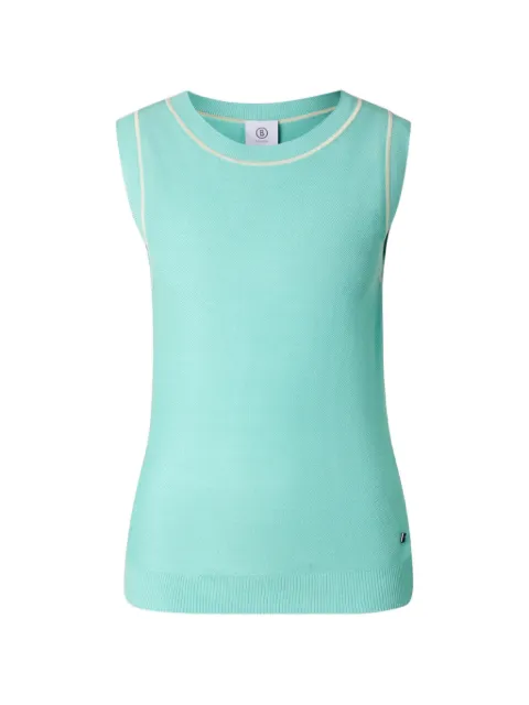 BOGNER Phia contrast-trim knitted top