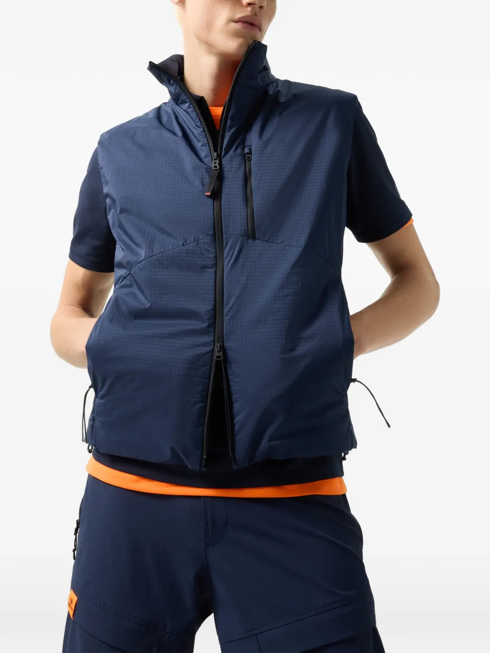 BOGNER FIRE+ICE Conor ripstop gilet Blauw