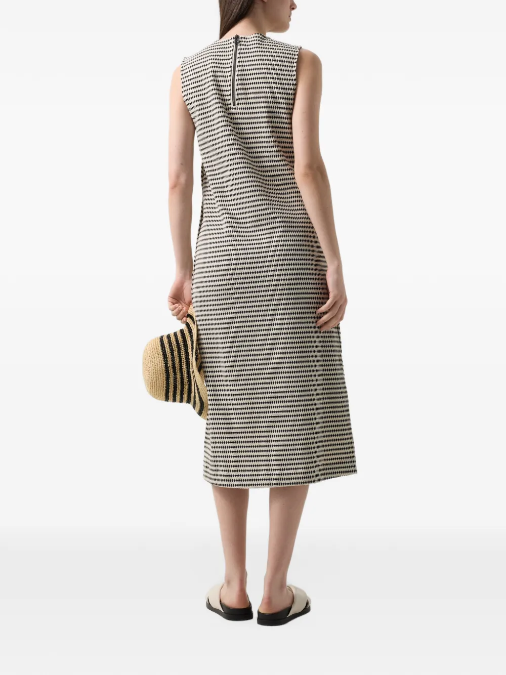 BOGNER Samira sleeveless midi dress Zwart