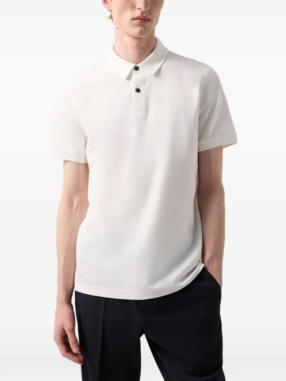 BOGNER Timo logo-print polo shirt Wit