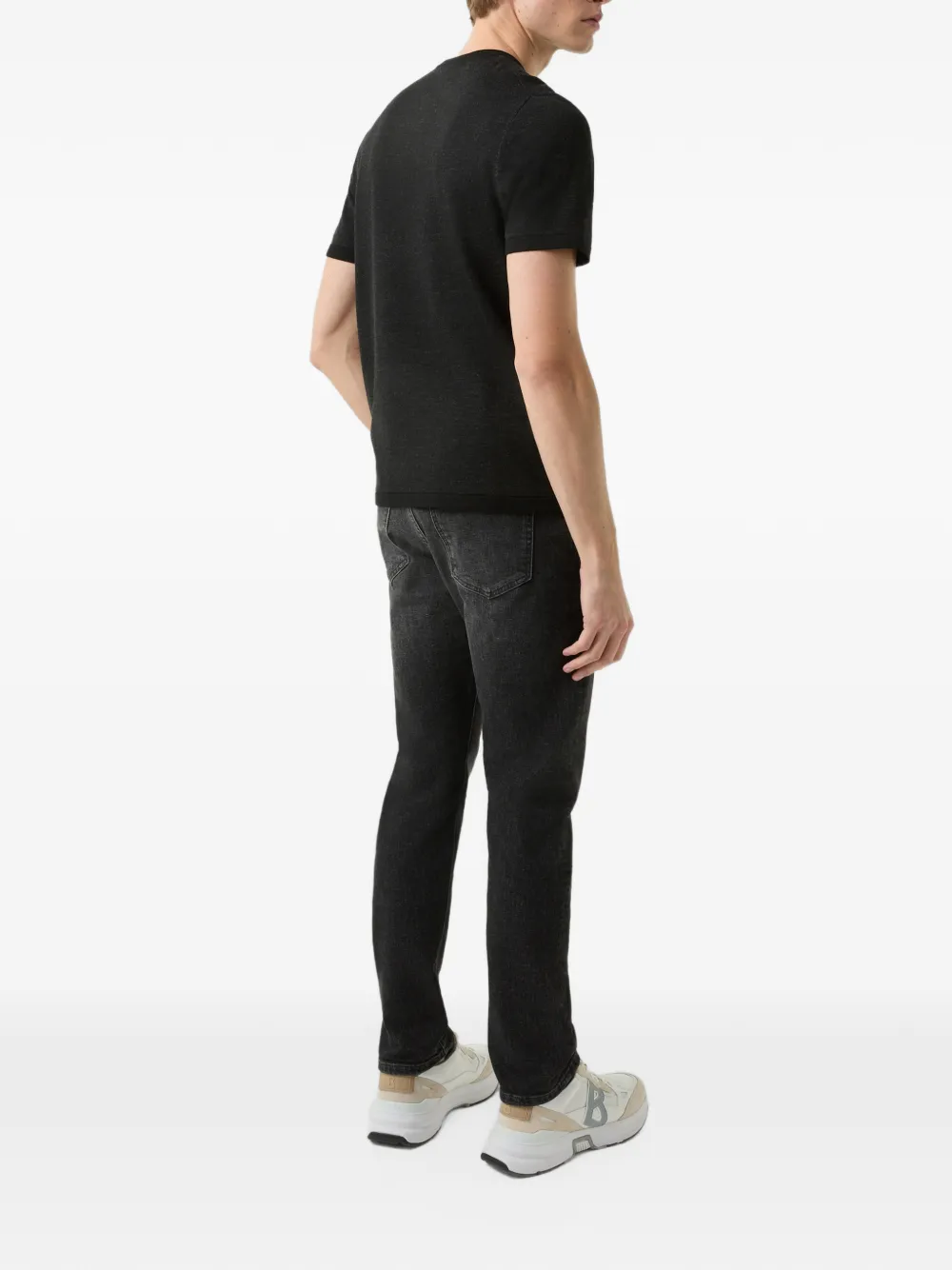 BOGNER Ohio knitted T-shirt Zwart