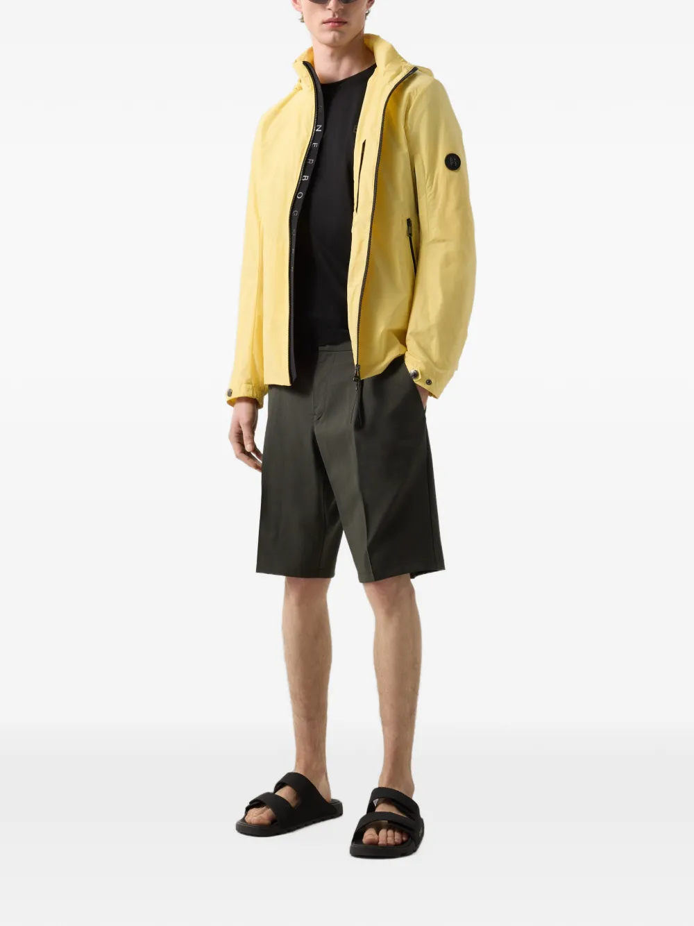 BOGNER Johny virgin-wool tailored shorts Groen