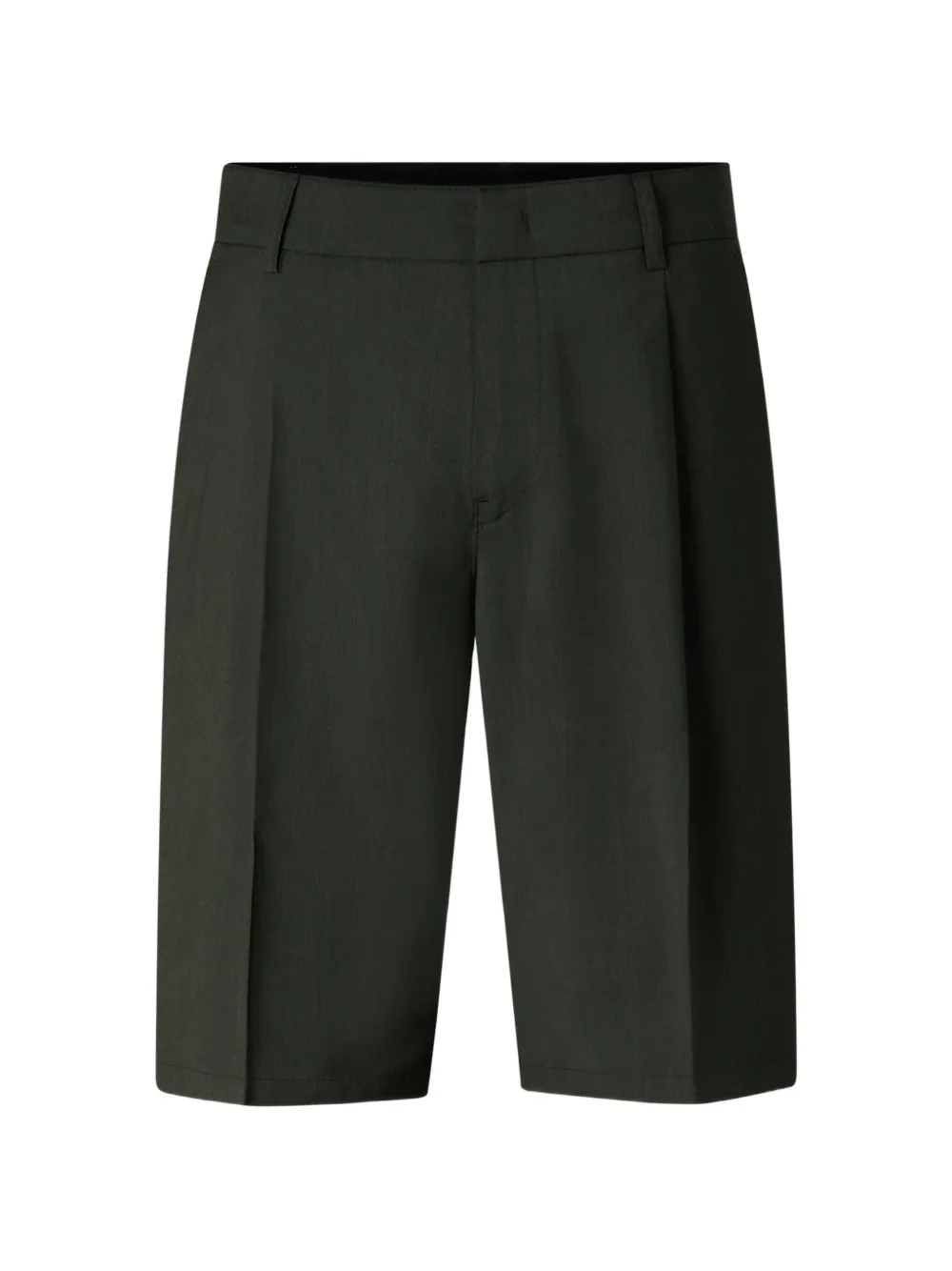 BOGNER Johny virgin-wool tailored shorts Groen