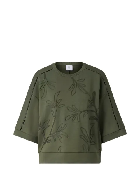BOGNER Rabea palm-stitch short-sleeve sweatshirt