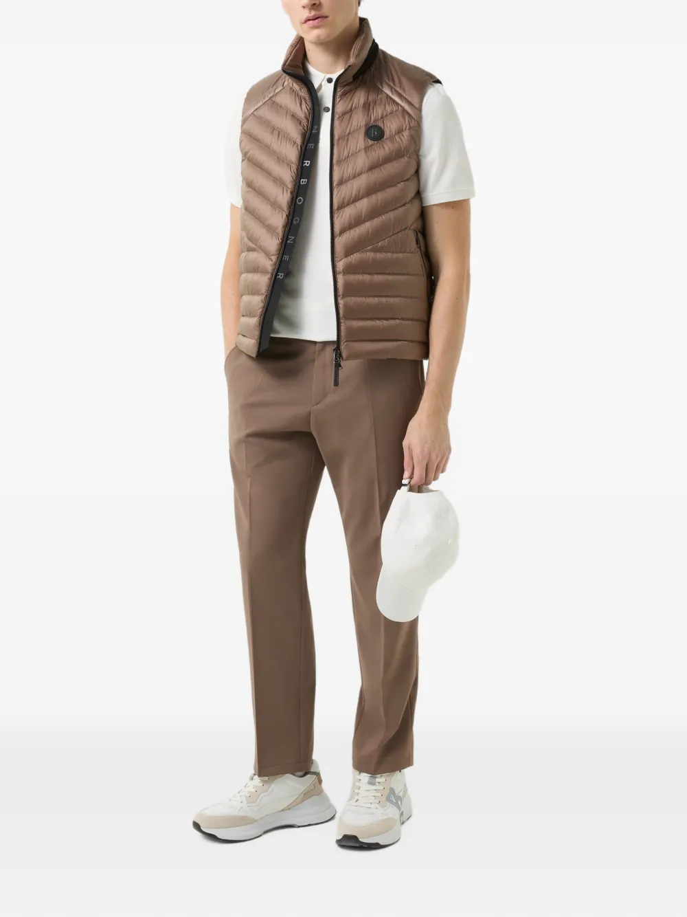 BOGNER Timo piqué-texture polo shirt Wit