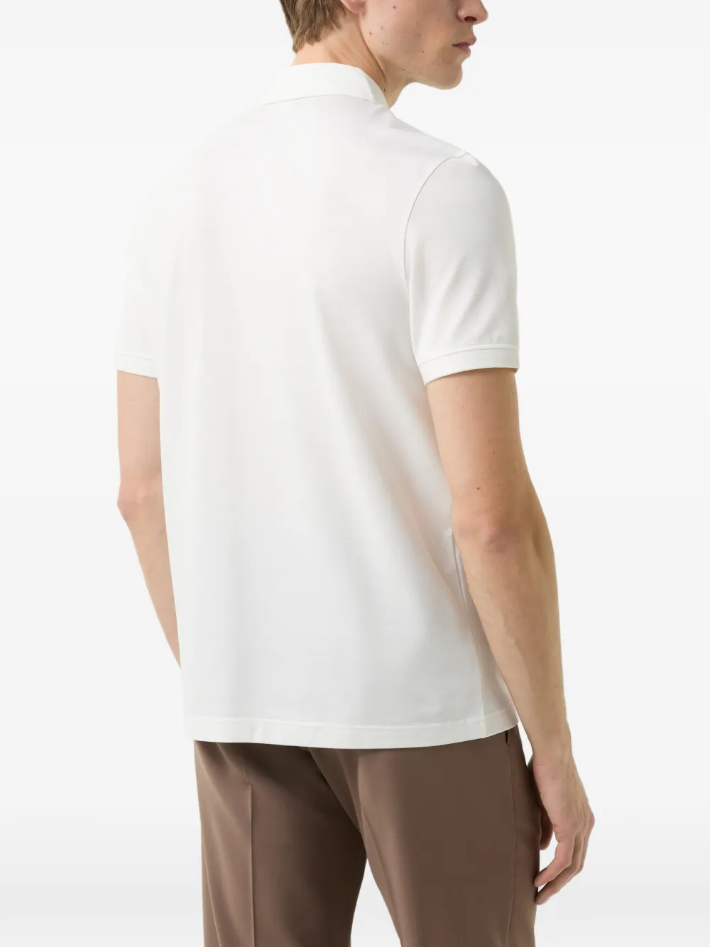 BOGNER Timo piqué-texture polo shirt Wit