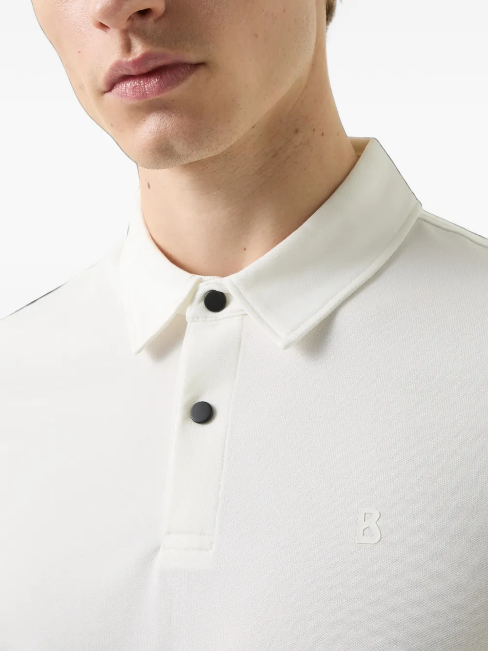 BOGNER Timo piqué-texture polo shirt Wit