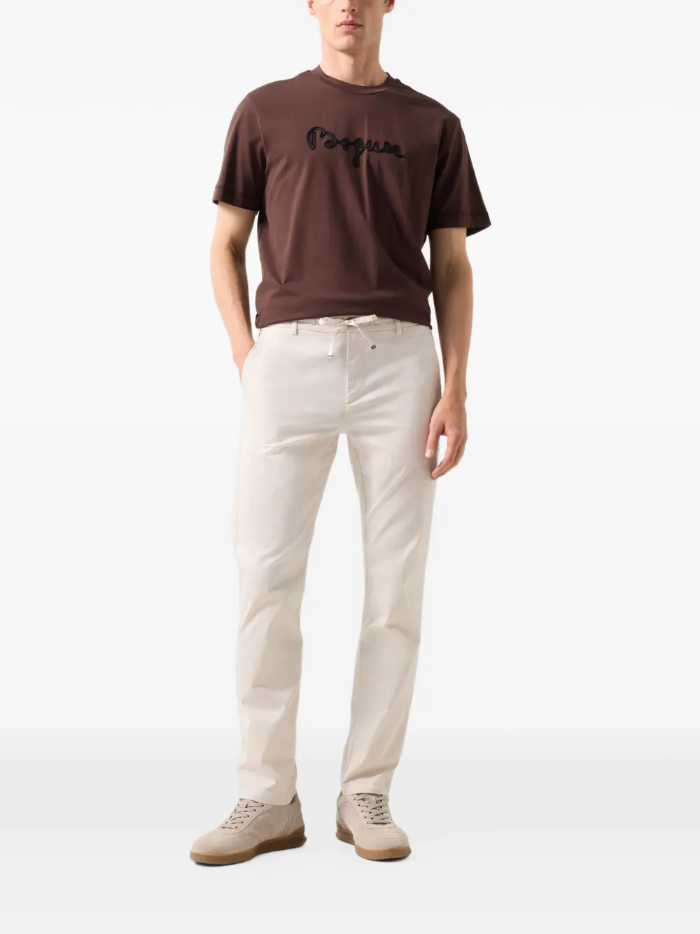 BOGNER Riley drawstring trousers Wit
