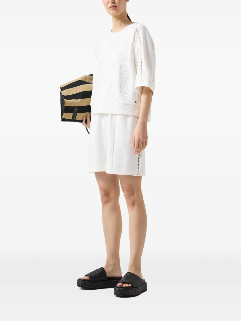 BOGNER Romi jersey mini shorts Wit