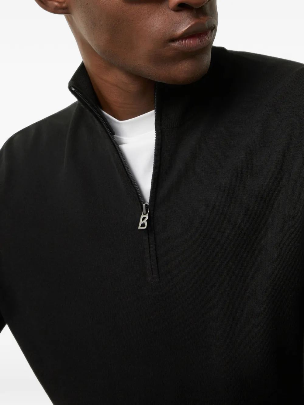 BOGNER Troyer Ouri zip-neck sweater Zwart