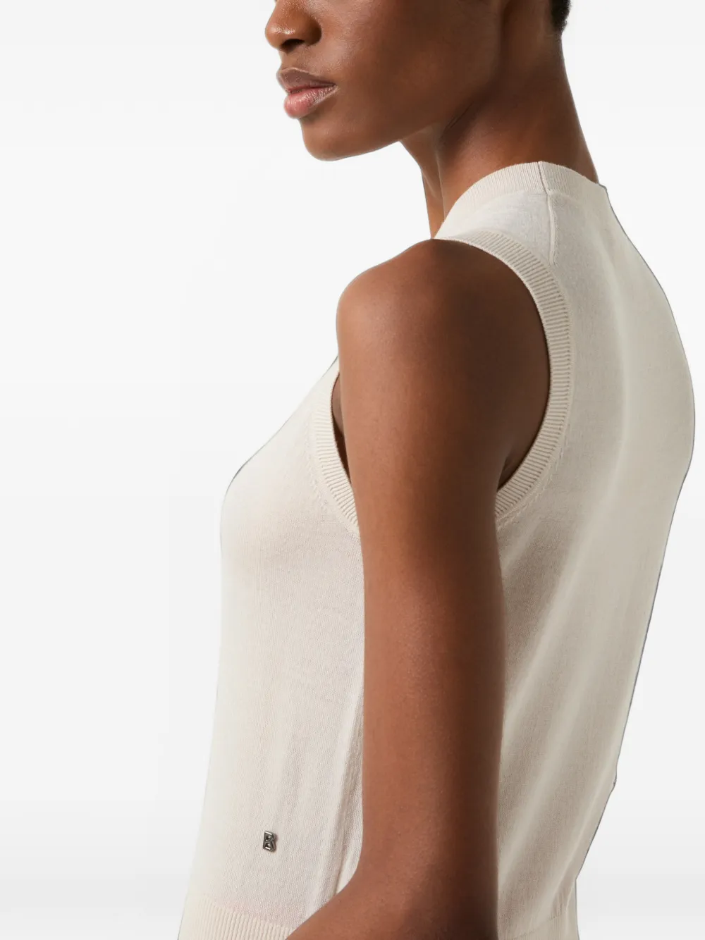 BOGNER Isola knitted tank top Beige